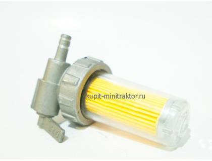 R180-R190-R195 Кран топливный в сборе с фильтром